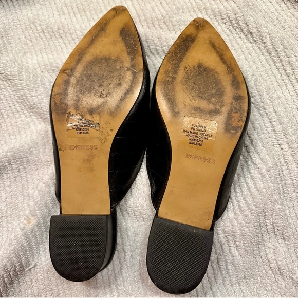 Express Black snakeskin mules - Picture 5 of 5